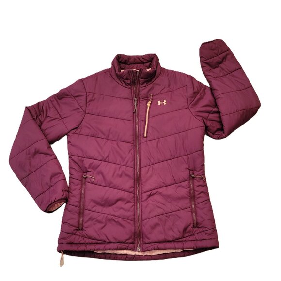 Under Armour Puffer Jacket ColdGear Infrared Lightweight Purple Sz Medium - Picture 1 of 12